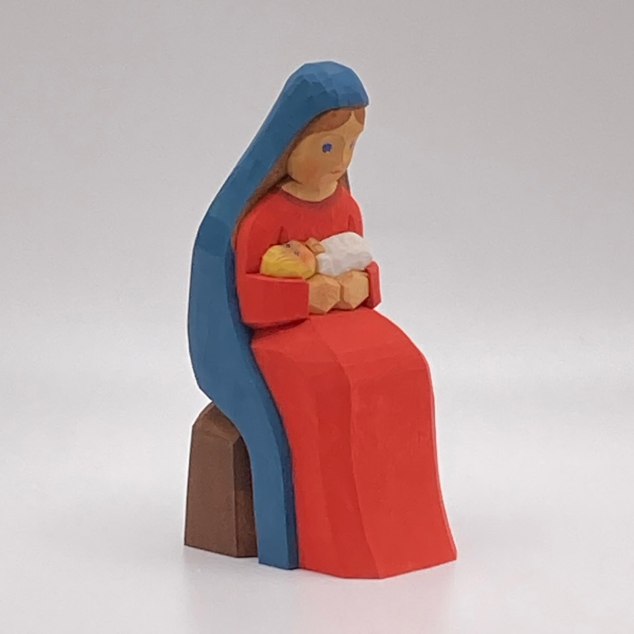 Mary, Sitting, Holding Christ Child