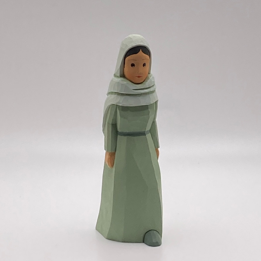 Bedouin Woman, Standing, Mint Dress 