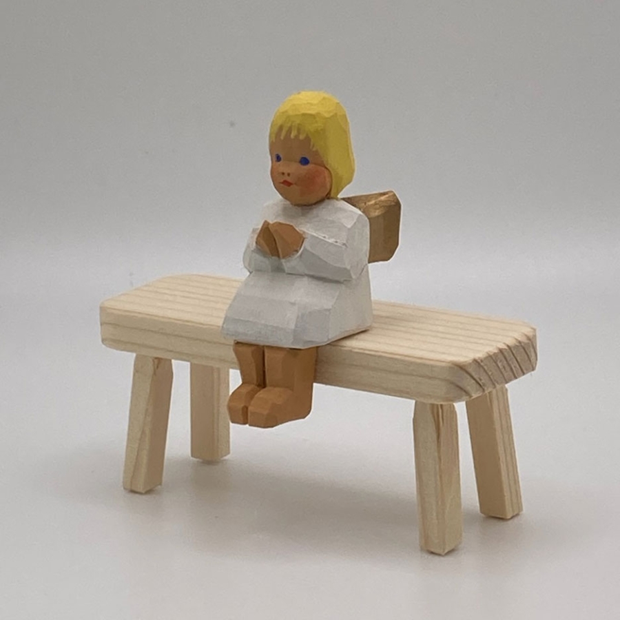 Angel, Sitting, Blond Hair 